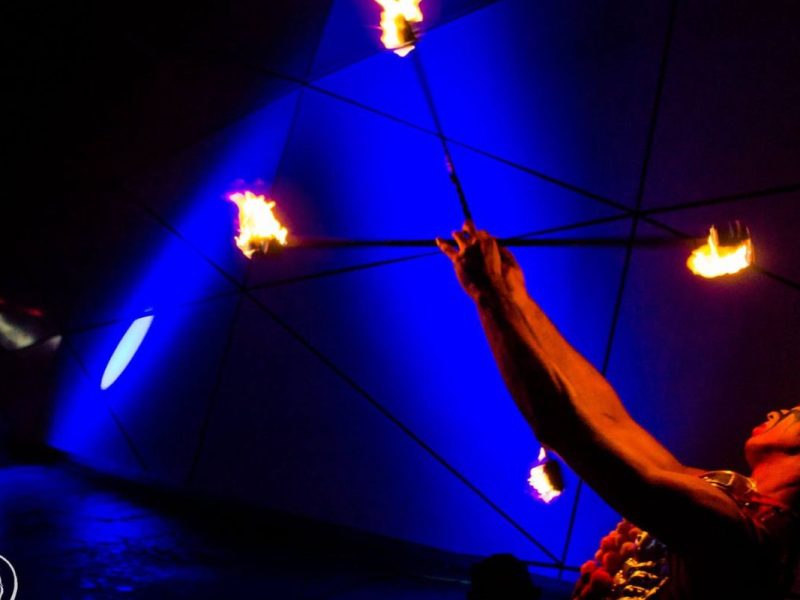 Show de Danza con Fuego y Tambores Africanos