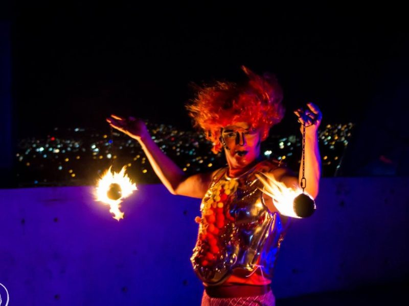 Show de Danza con Fuego y Tambores Africanos
