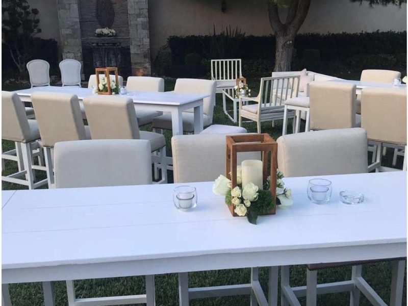 Renta Banco Beige con Respaldo