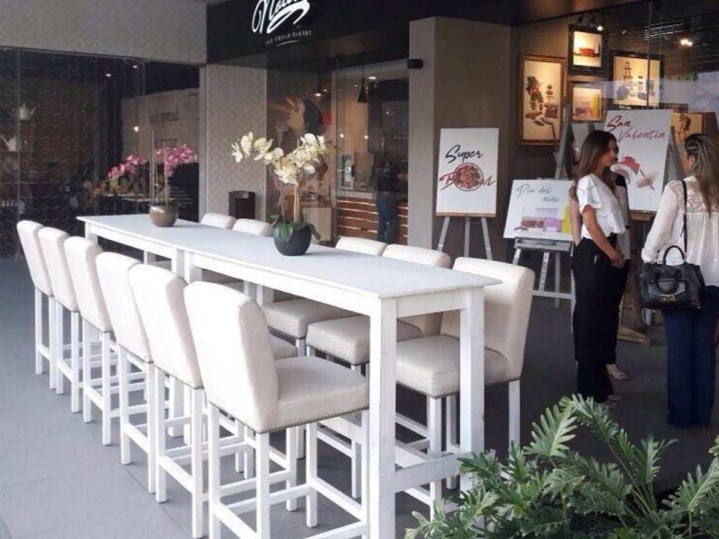 Renta Banco Beige con Respaldo
