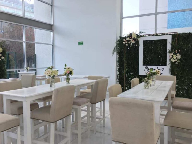 Renta Banco Beige con Respaldo