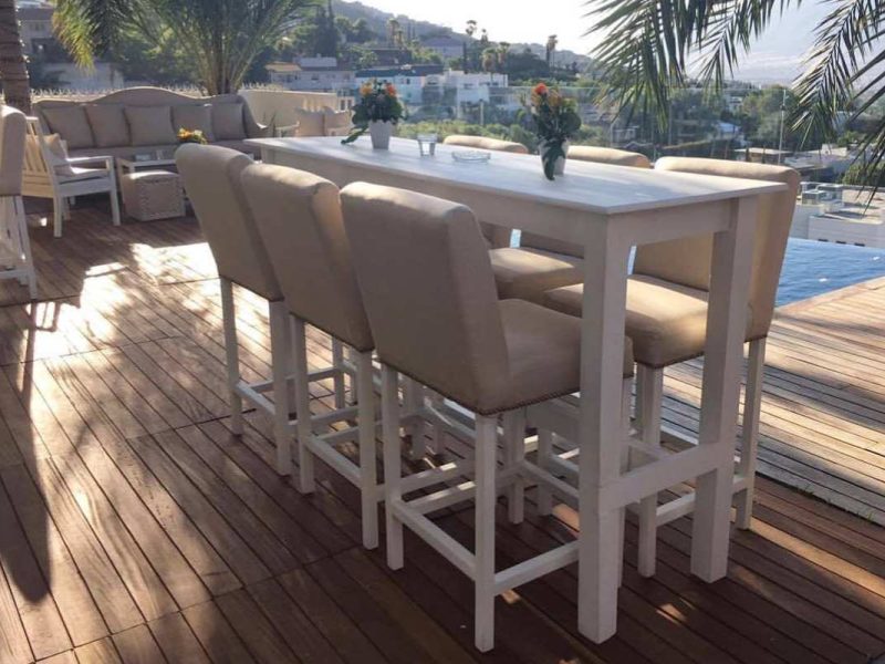 Renta Banco Beige con Respaldo