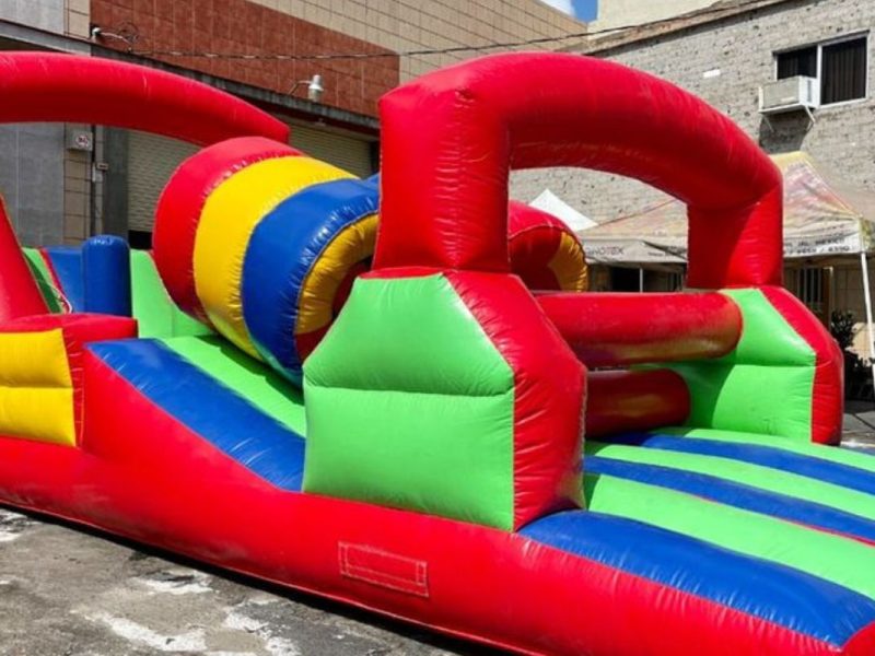 Renta de Inflable Obstáculos 8 mts
