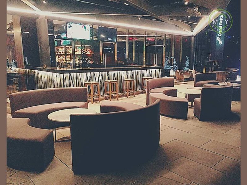 Renta Sala Lounge Redonda Gris