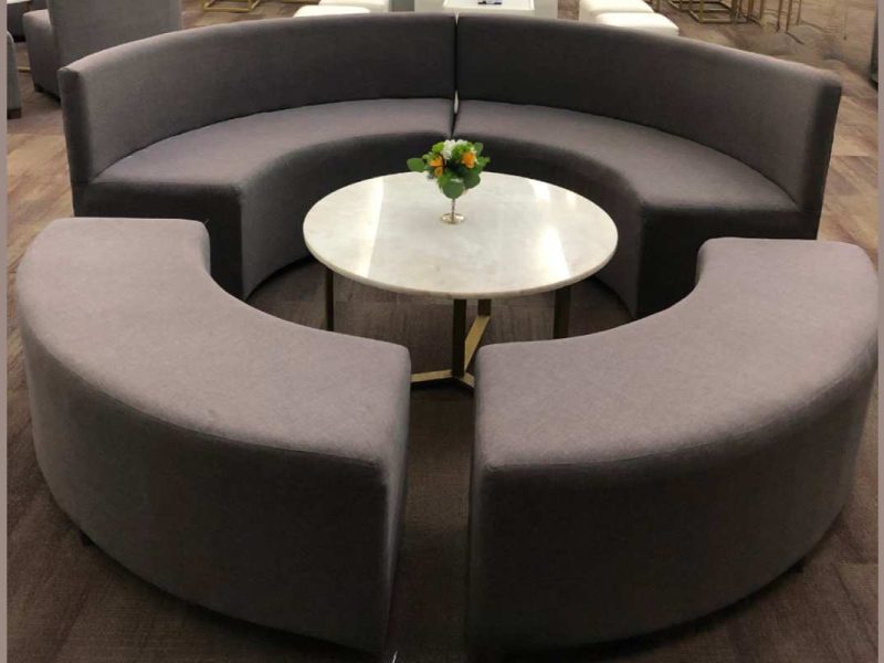 Renta Sala Lounge Redonda Gris