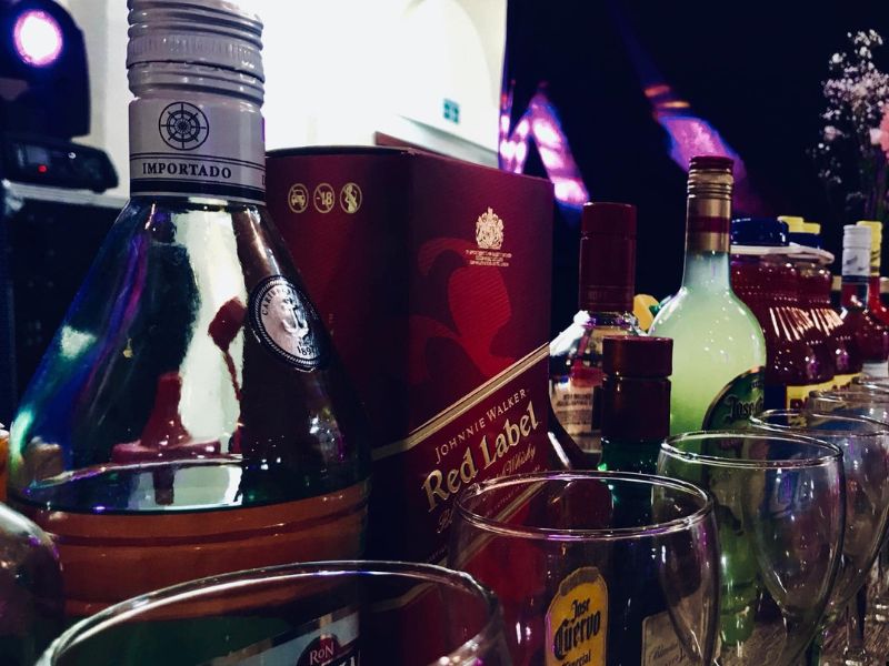 Carrito de Shots Con y Sin Alcohol