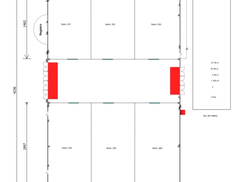 Gran Salón 201-206 en Cintermex
