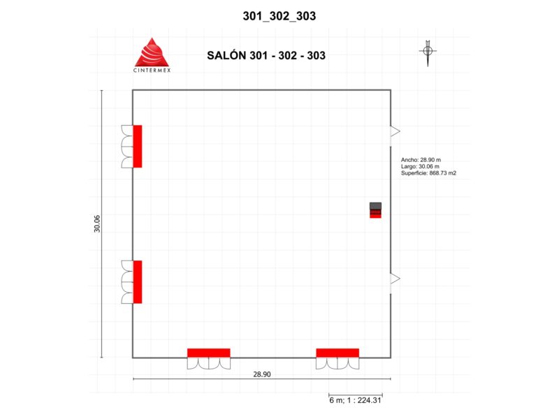 Renta de Salón 301-302-303 en Cintermex