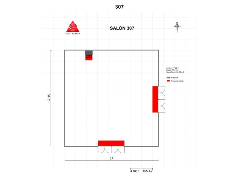 Renta de Salón 307 en Cintermex