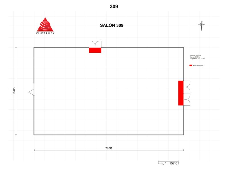 Renta de Salón 309 en Cintermex