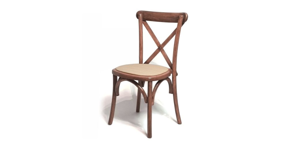 Silla Crossback de Madera Natural Color Nogal