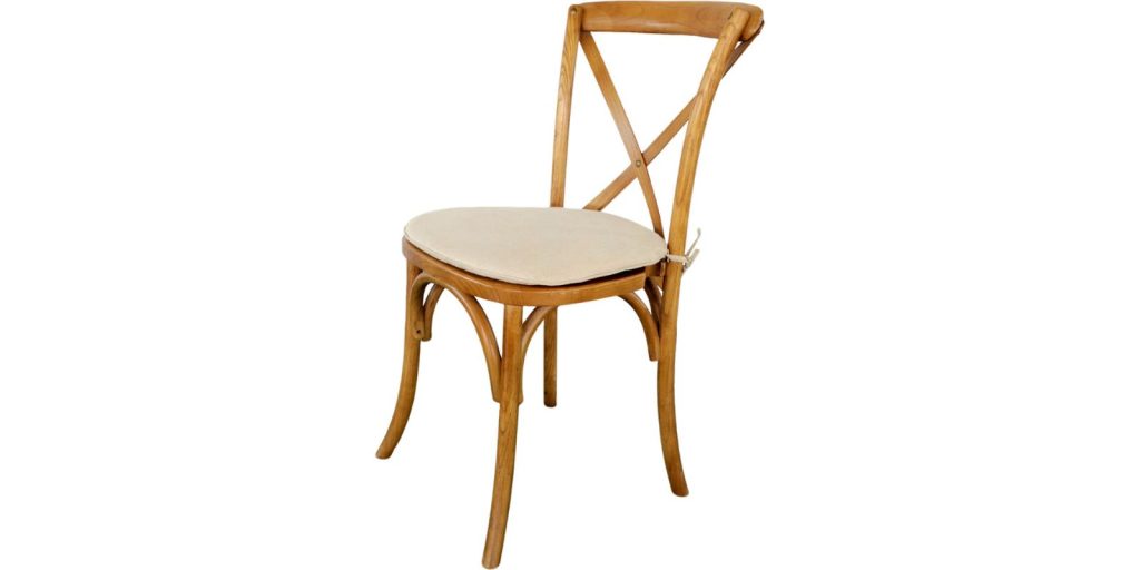 Silla Crossback de Madera Natural Color Nogal