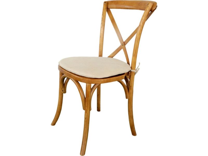 Silla Crossback de Madera Natural Color Nogal