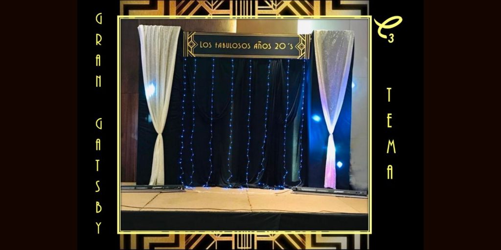 Decoración De Evento Tema “El Gran Gatsby Fabulosos Años 20’S “