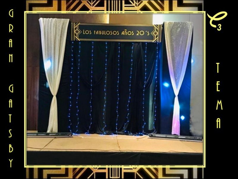 Decoración De Evento Tema “El Gran Gatsby Fabulosos Años 20’S “