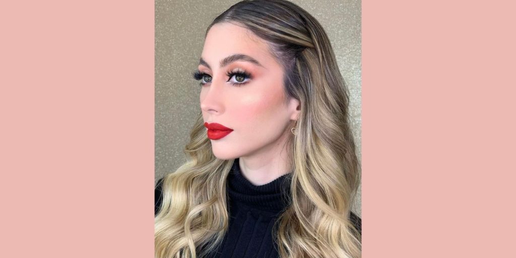 Peinado Suelto Y Maquillaje