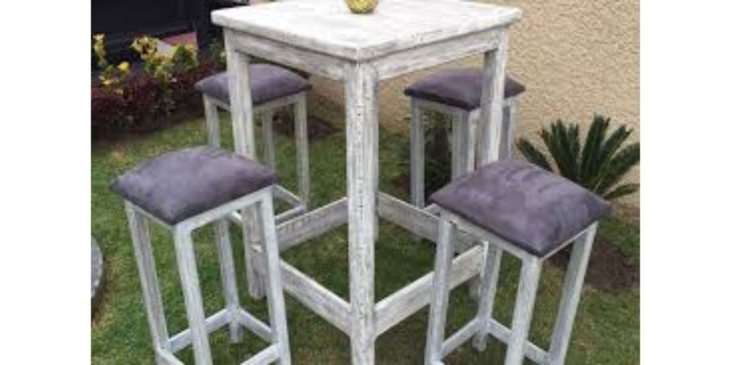 Set de Mesas y Sillas Estilo Bar