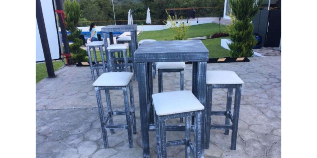 Set de Mesas y Sillas Estilo Bar