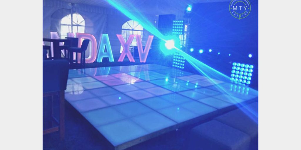 Renta de Pista de Baile de Acrílico Iluminada