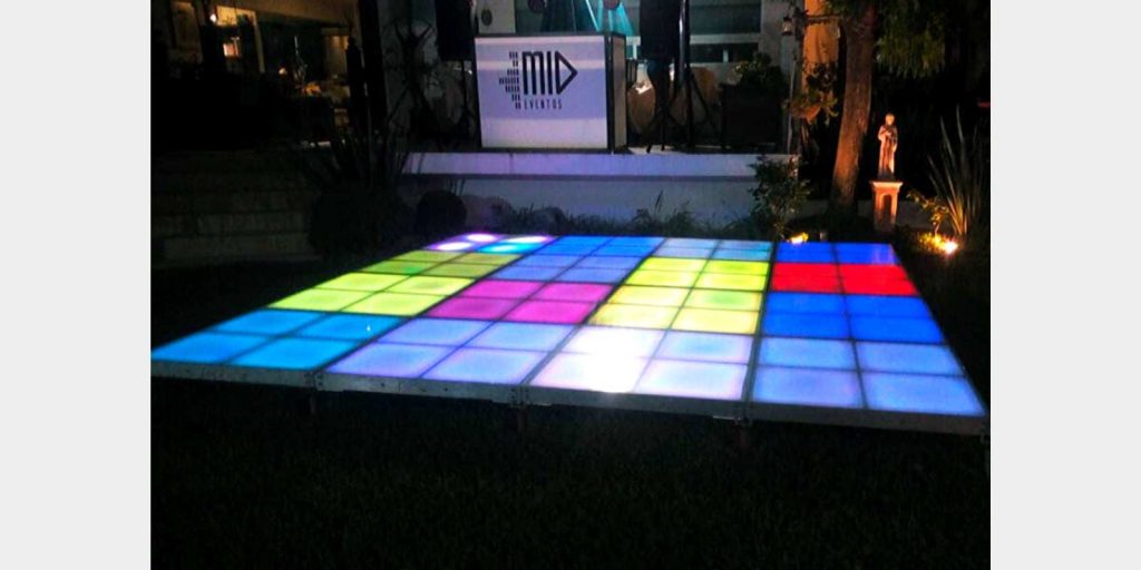 Renta de Pista de Baile de Acrílico Iluminada