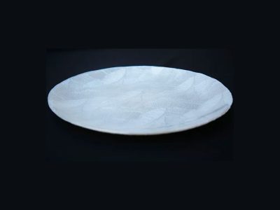 Renta de Plato Blanco de Vidrio Decorativo