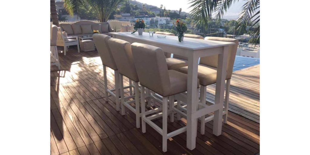 Renta Banco Beige con Respaldo