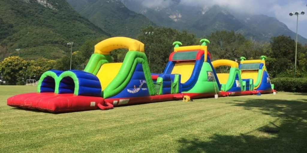 Renta de Inflable Doble Xtreme Challenger