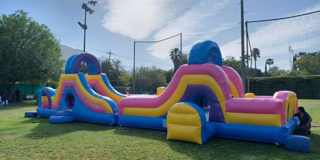 Renta de Inflable Doble Interactivo Mix