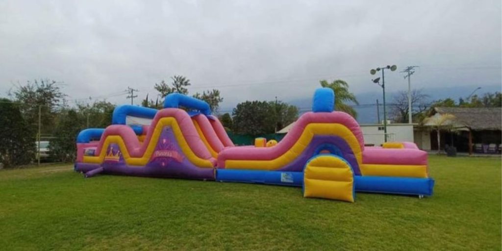 Renta de Inflable Dinámico rosa