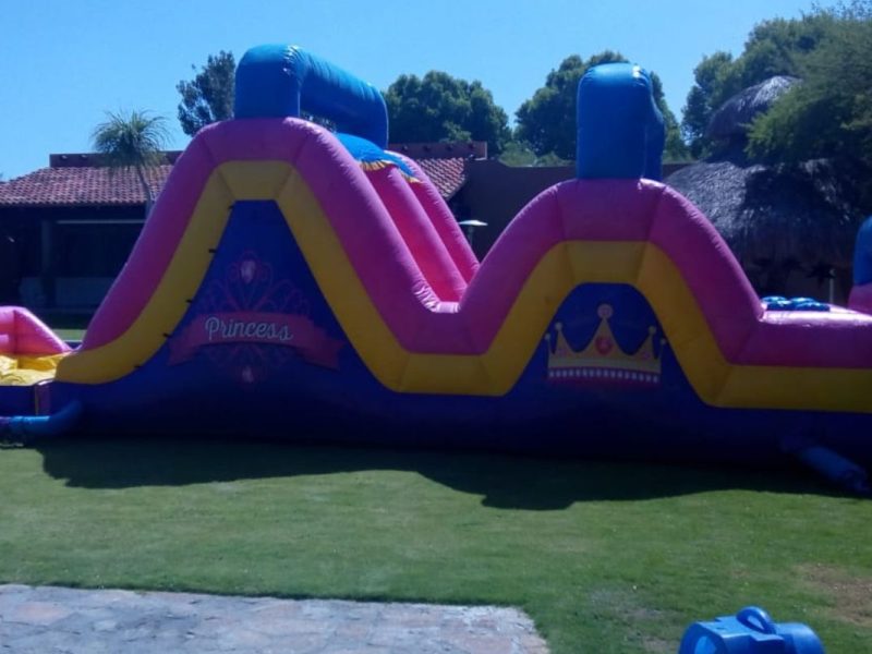 Renta de Inflable Dinámico rosa