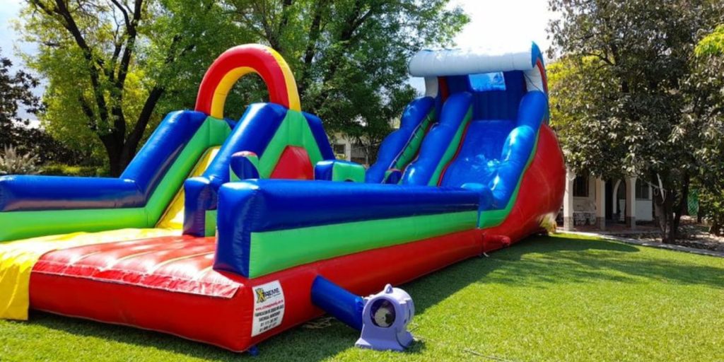 Renta de Inflable Tobogán Mega red