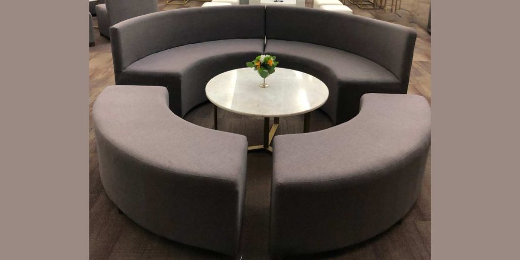 Renta Sala Lounge Redonda Gris