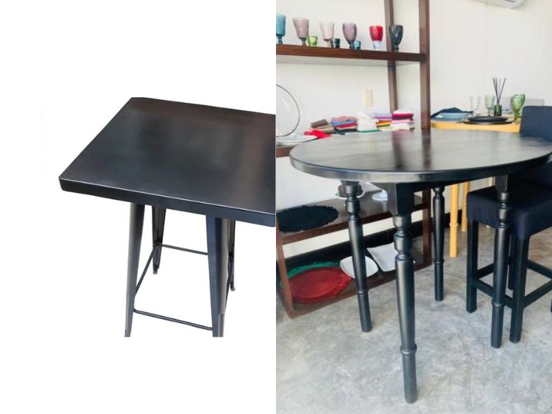 Renta de Mobiliario Mesas y Taburetes Línea Kryion