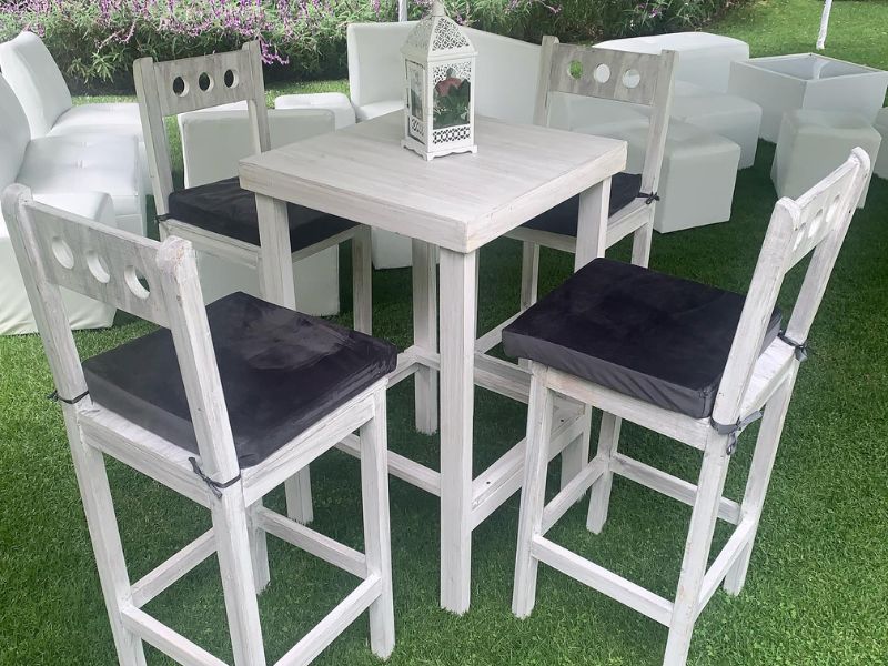 Renta de Mobiliario Tipo Bar Línea Vintage para eventos