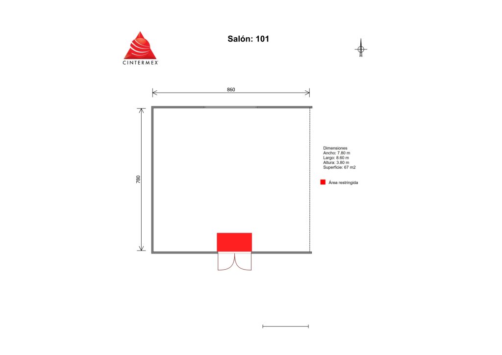 Renta de Salón 101 para conferencias en Cintermex