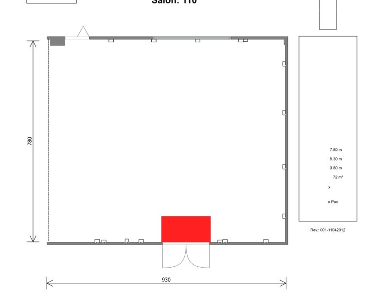 Renta de Salón 110 para conferencias en Cintermex
