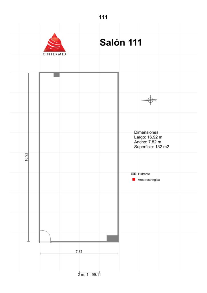 Renta de Salón 111 para posadas en Cintermex