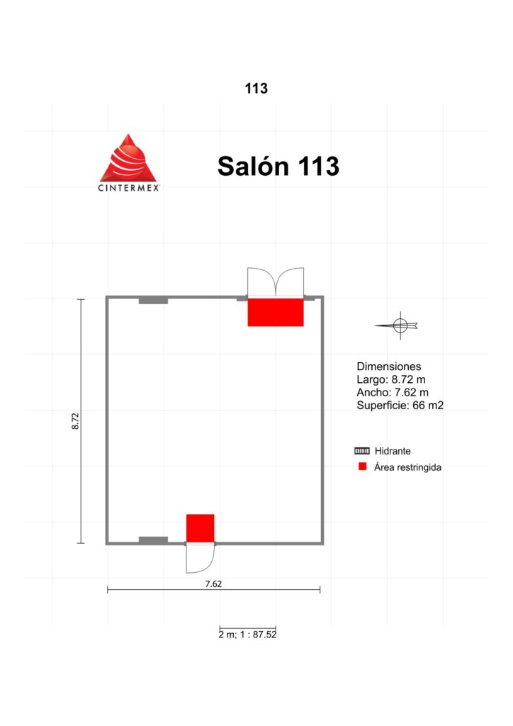 Renta de Salón 113 para conferencias en Cintermex