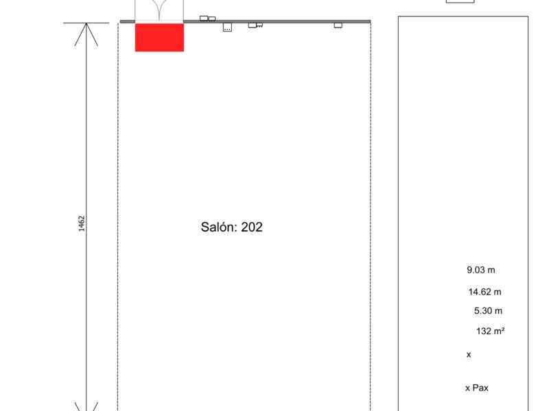 Renta de Salón 202 para posadas en Cintermex