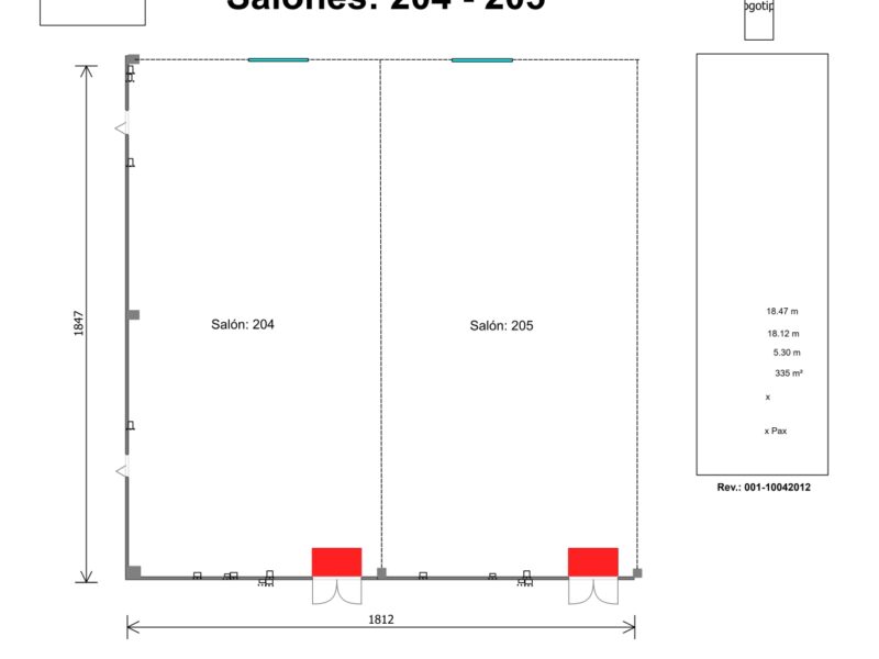 Renta de Salón 204-205 para posadas en Cintermex