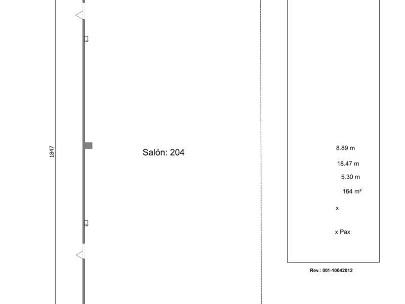 Renta de Salón 204 para posadas en Cintermex