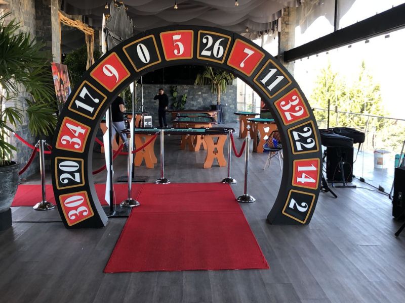Decoración para eventos de Tipo Casino