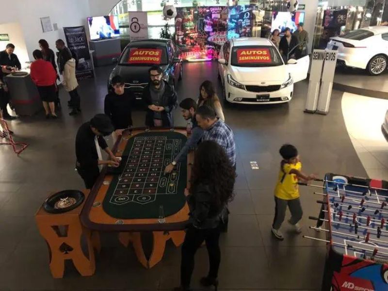 Decoración para eventos de Tipo Casino