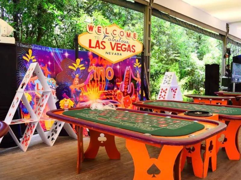 Decoración para eventos de Tipo Casino