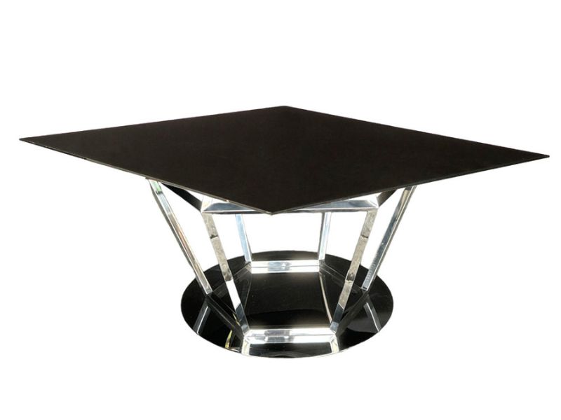 Renta de Mesas Cuadradas de Cristal y Mármol Línea Dyds