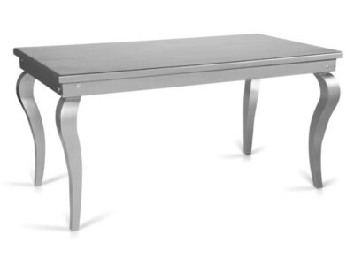 Renta de Mesa de Madera Plateada para Novios