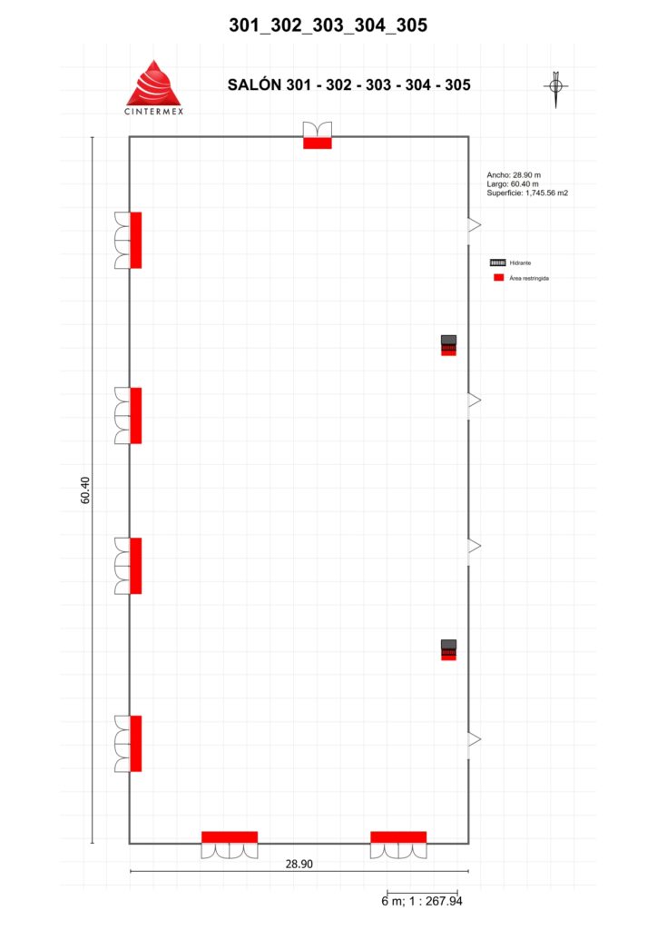 Renta de Salón 301-302-303-304-305 en Cintermex