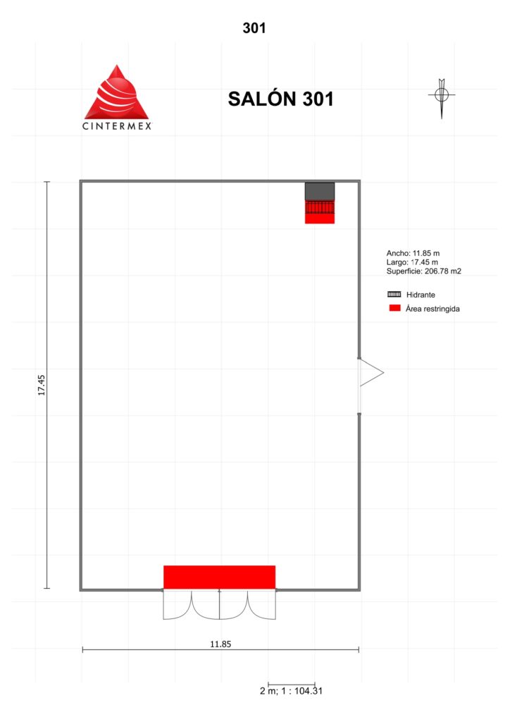 Renta de Salón 301 en Cintermex